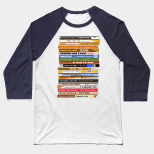 Townes Van Zandt 'The Singles' Retro CD Stack Baseball T-Shirt